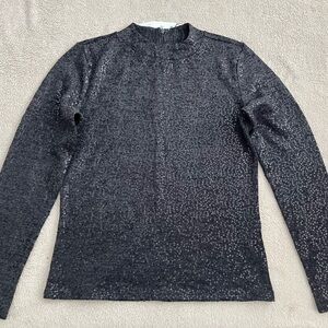 Zara Black Sequin Top